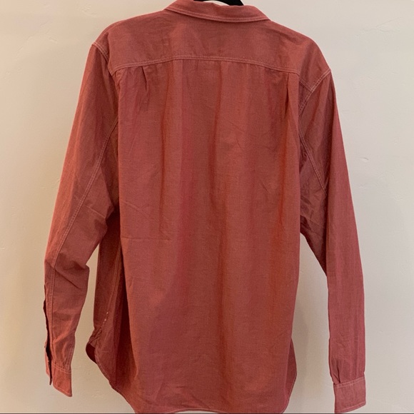 J.Crew Chambray Shirt Mens Color Heather Red - Picture 2 of 8